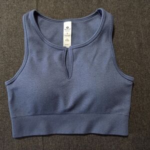 90 Degree By Reflex Ribbed Crop Tank